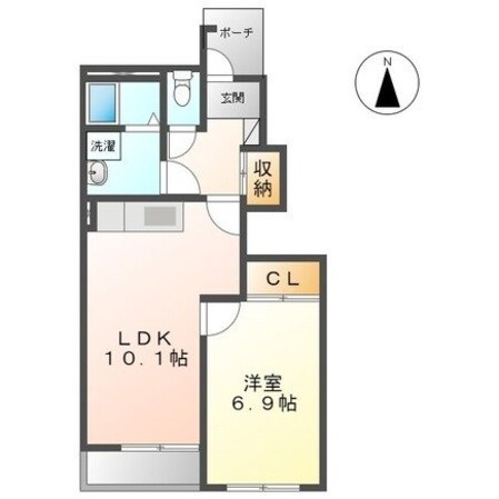 西牟田駅 徒歩67分 1階の物件間取画像